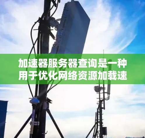 加速器服务器查询是一种用于优化网络资源加载速度的技术，主要通过缓存和内容分发网络（CDN）来实现。以下是对加速器服务器查询的详细分析