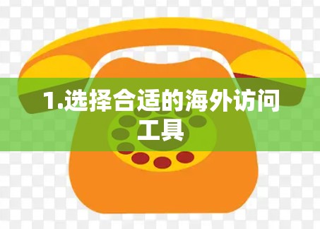 1.选择合适的海外访问工具