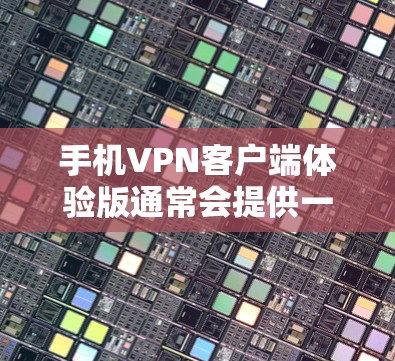 手机VPN客户端体验版通常会提供一系列功能和设置选项，以满足用户的网络需求。以下是一些常见的功能和体验方面的考虑