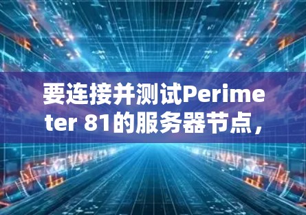 要连接并测试Perimeter 81的服务器节点，按照以下步骤操作